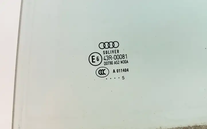 Audi A4 S4 B7 8E 8H (2004 - 2009) 43R00081 Стекло задней двери — фото 3