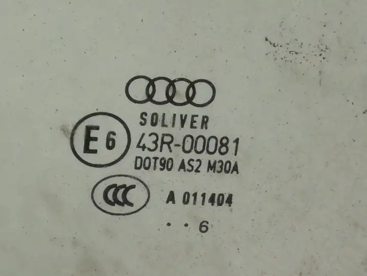 Audi A4 S4 B7 8E 8H (2004 - 2009) AS2 Стекло задней двери — фото 2
