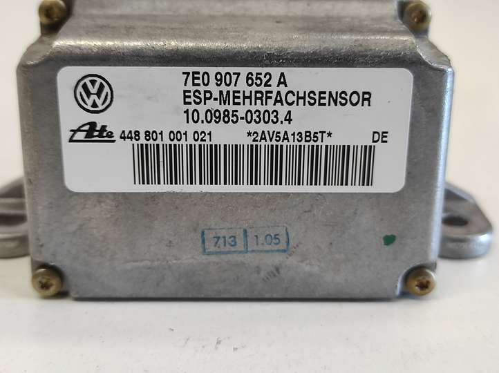 Volkswagen Touareg I (2002 - 2010)  7E0907652A Датчик ESP (системы стабильности) (датчик курсовой устойчивости))