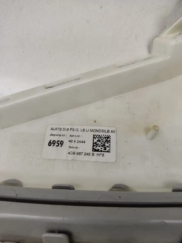 Audi A6 C7 (2011 - 2014) 4G9867245 Верхняя обшивка стойки D — фото 8