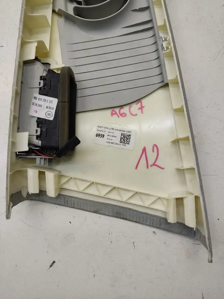 Audi A6 C7 (2011 - 2014) 4G0867244 Верхняя обшивка стойки B — фото 13