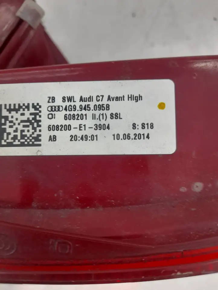 Audi A6 C7 (2011 - 2014) 4G9945095B Задний фонарь в кузове — фото 4