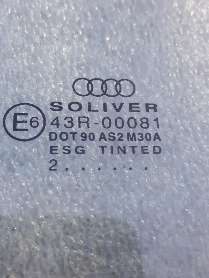 Audi A4 S4 B6 8E 8H (2000 - 2006) 43R00081 Стекло задней двери — фото 4