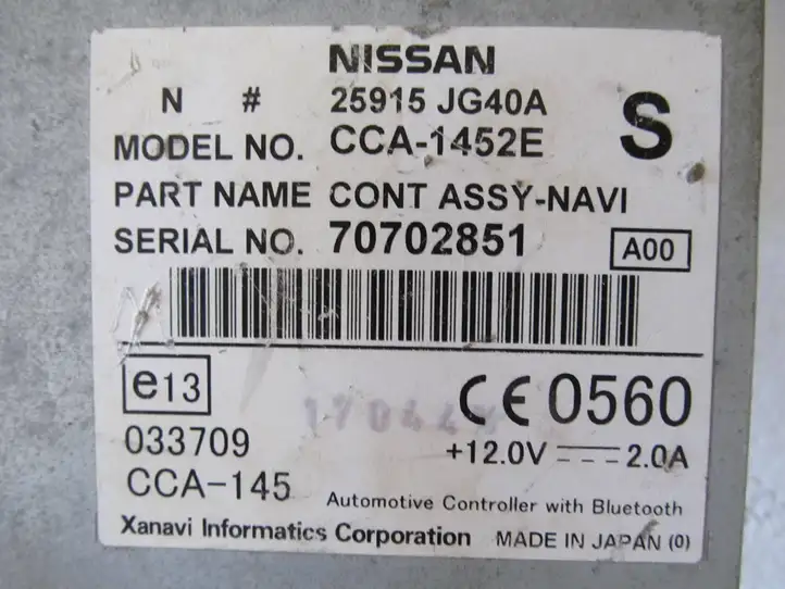 Nissan Qashqai (2006 - 2010) CCA1452E Bluetooth модуль — фото 2