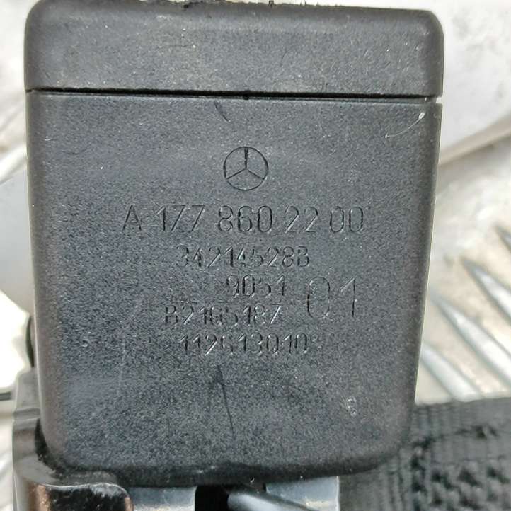 Mercedes-Benz A W177 (2018 - )  A1778602200 Задний средний замок ремня