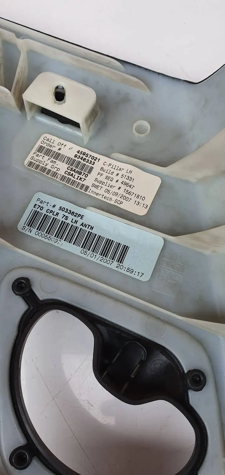 BMW X5 E70 (2006 - 2013) 7129755 Верхняя обшивка стойки B — фото 3