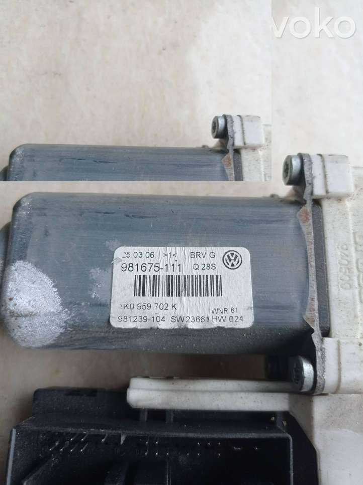 Volkswagen PASSAT B6 (2005 - 2010)  1K0959702K электродвигатель переднего стеклоподъемника
