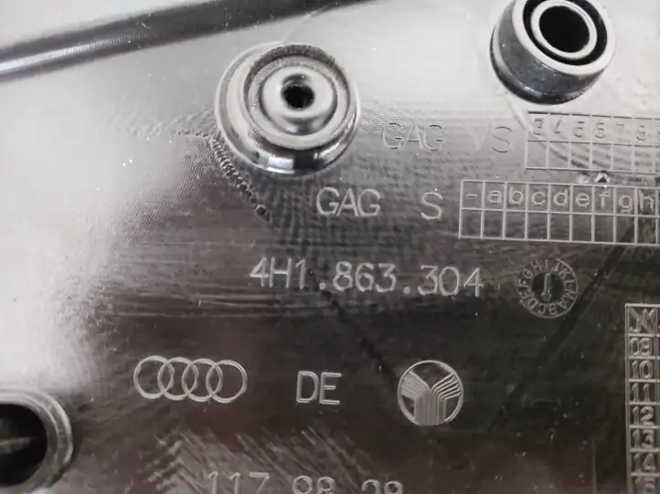 Audi A8 S8 D4 4H (2010 - 2014) 4H1863304 Другая деталь консоли (туннеля) — фото 9