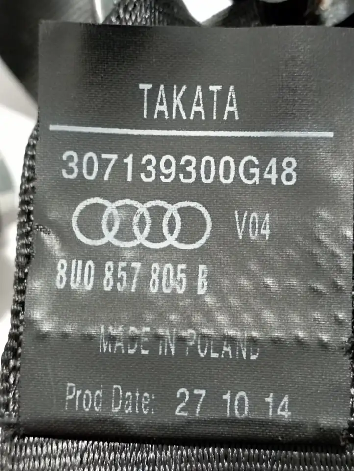 (2014 - 2018) 8U0857805B Задний ремень безопасности — фото 6