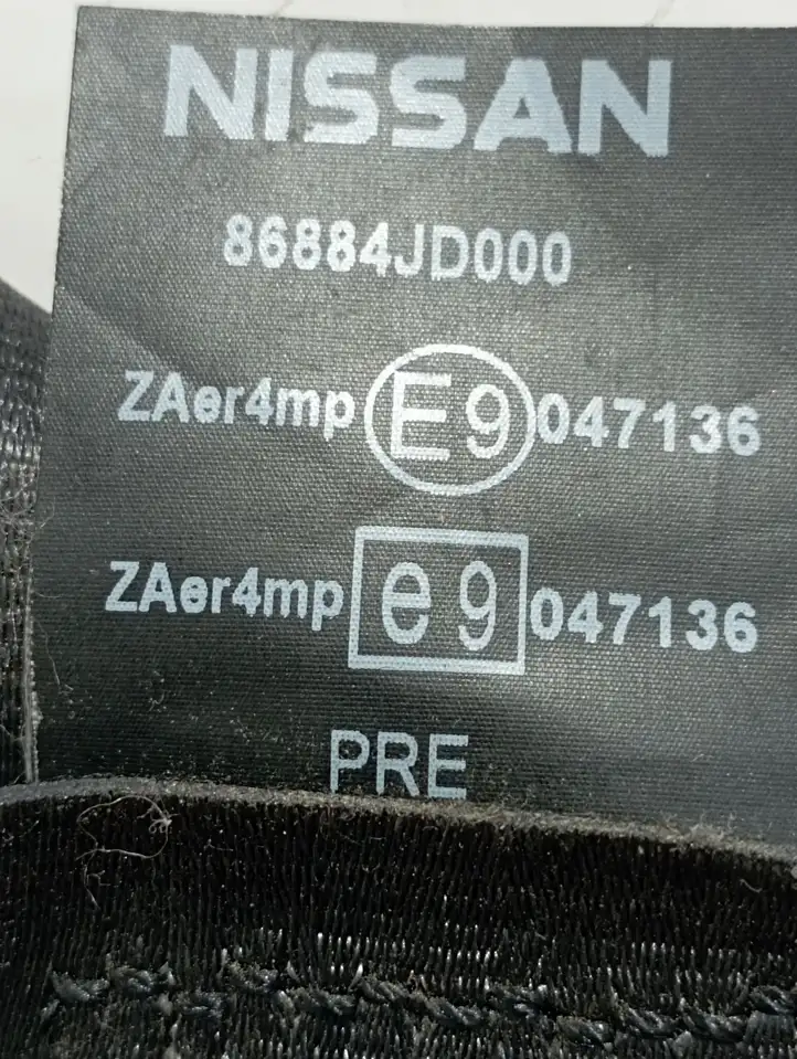 Nissan Qashqai (2006 - 2010) 86843JD000 Передний ремень безопасности — фото 8