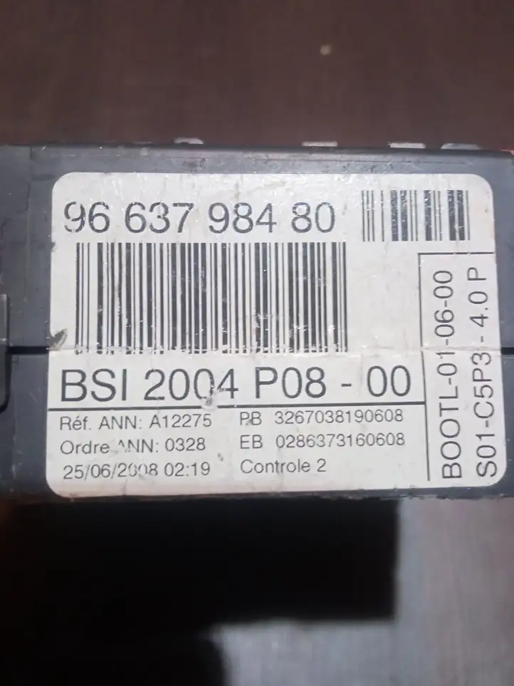 Citroen C4 (2004 - 2008) 9663798480 Модуль комфорта — фото 2