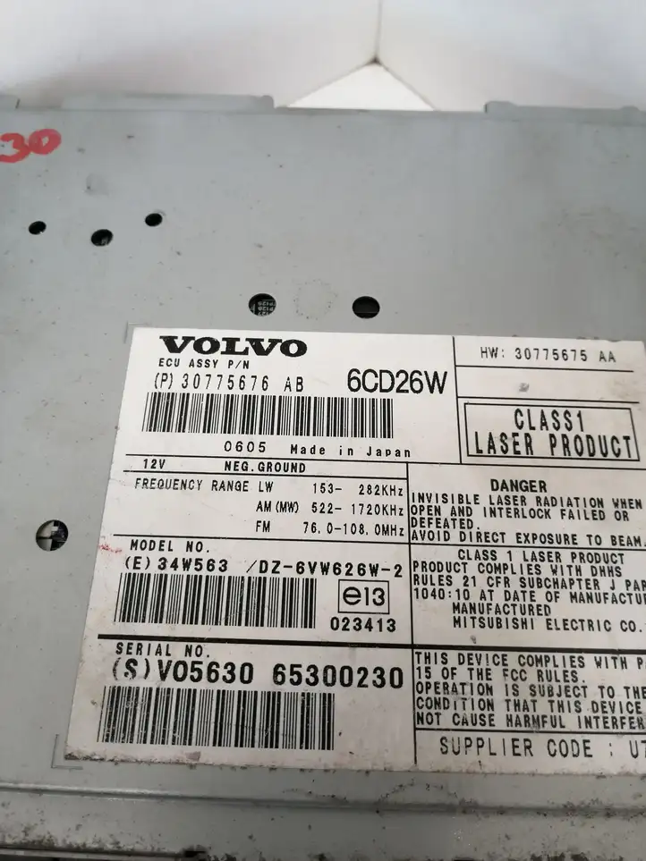 Volvo XC90 (2006 - 2014) 30775676 Магнитола / мультимедийная система — фото 4