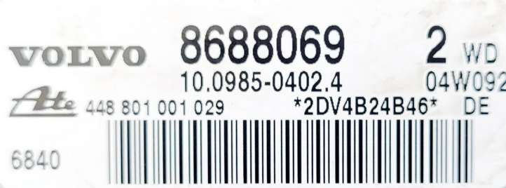 Volvo S80 (2004 - 2006)  8688068 Датчик ESP (системы стабильности) (датчик курсовой устойчивости))