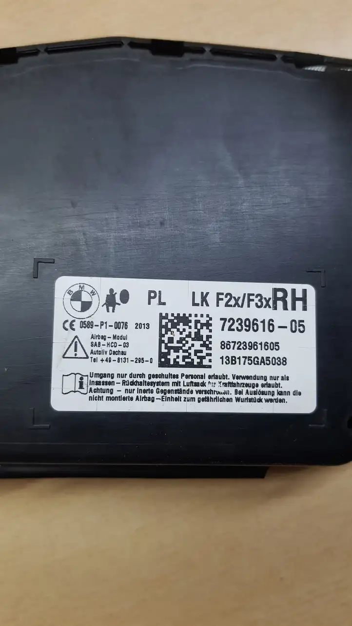 BMW 3 F30 F35 F31 (2012 - 2018) 7239616 Подушка безопасности сиденья — фото 2