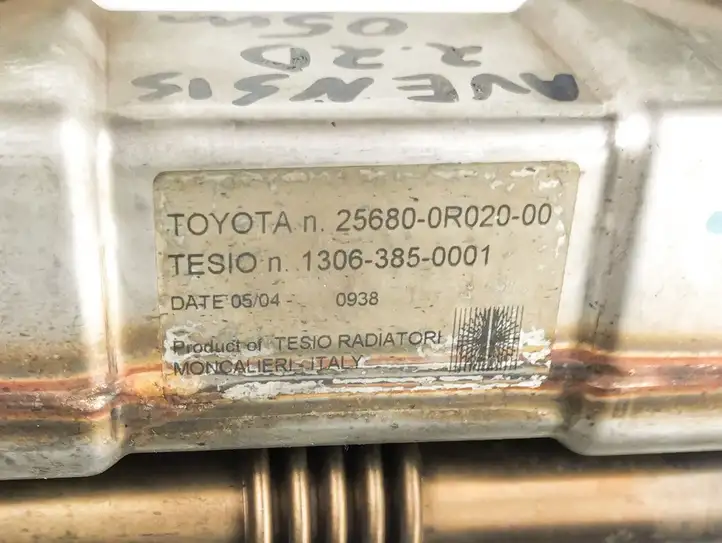 Toyota Avensis T250 (2006 - 2009) 13063850001 Охладитель клапана EGR — фото 5