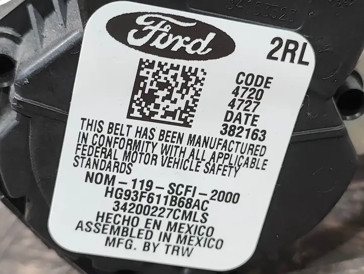 Ford Fusion II (2013 - ) HG93F611B68AC Задний ремень безопасности — фото 2
