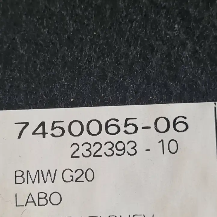 BMW 3 G20 G21 (2019 - ) 7450065 Коврик багажника — фото 4