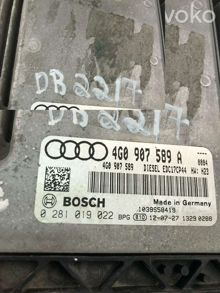 Audi A6 (2011 - 2014)  4G0907589A Блок управления двигателем ECU