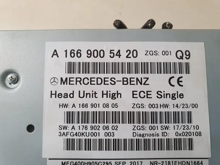 Mercedes-Benz GLE W166/C292 (2015 - 2019) A1669005420 Магнитола / мультимедийная система — фото 4