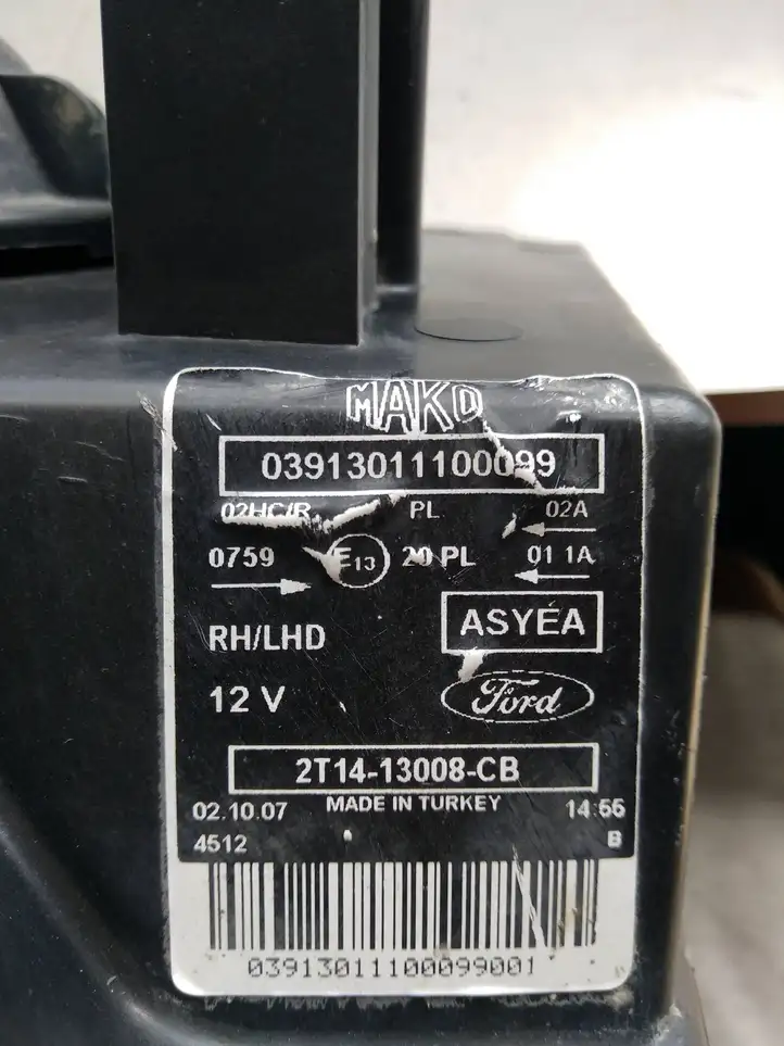 Ford Transit - Tourneo Connect (2002 - 2009) 2T1413008CB Передняя фара — фото 6