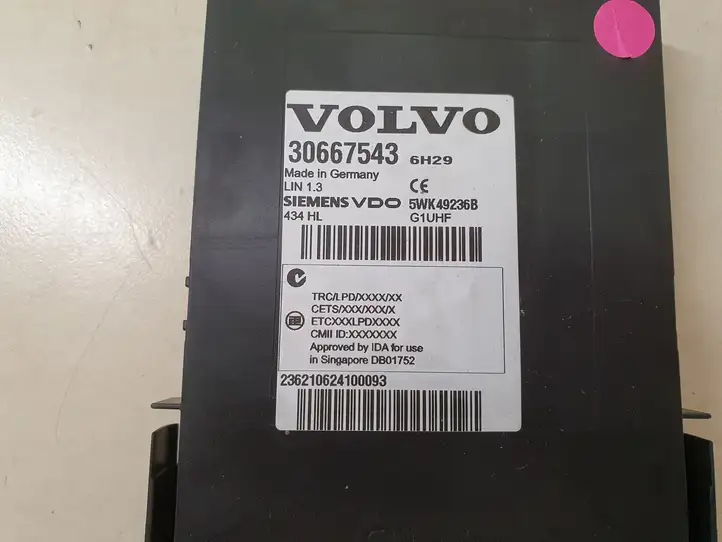 Volvo S80 (2006 - 2009) 30667543 Блок иммобилайзера — фото 3