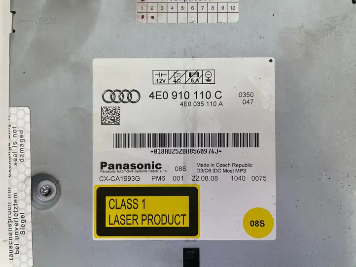 Audi A6 S6 C6 4F (2004 - 2008) 4E0035110A CD/DVD чейнджер — фото 4