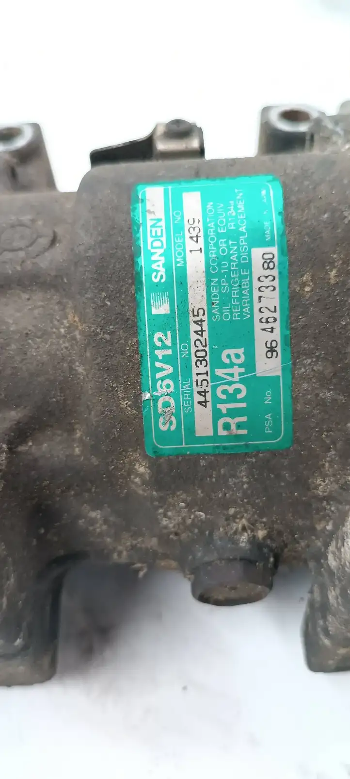 Citroen C3 (2002 - 2009) 9646273380 Компрессор (насос) кондиционера воздуха — фото 3