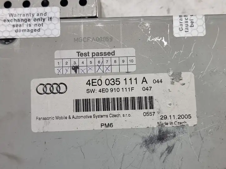 Audi A6 S6 C6 4F (2004 - 2008) 4E0035111A CD/DVD чейнджер — фото 5