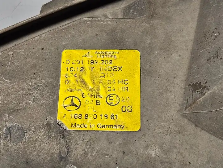 Mercedes-Benz A W168 (1997 - 2004) A1688201861 Передняя фара — фото 4