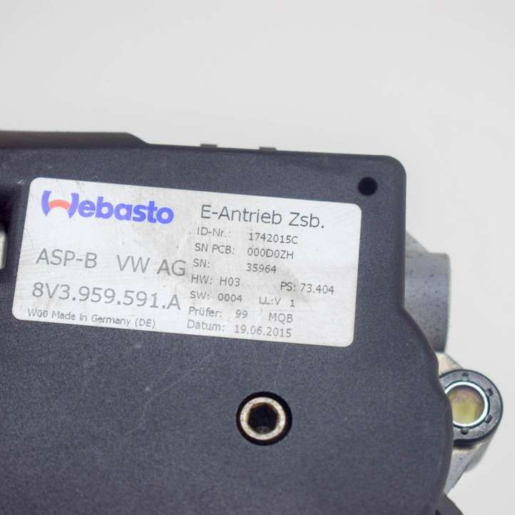 Audi A3/S3 8V (2012 - 2016)  8V3959591A Двигатель привода люка-крыши