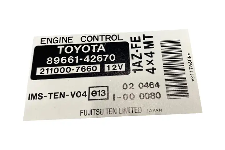 Toyota RAV 4 (XA20) (2000 - 2005) 8966142670 Блок управления двигателем (ЭБУ) — фото 5
