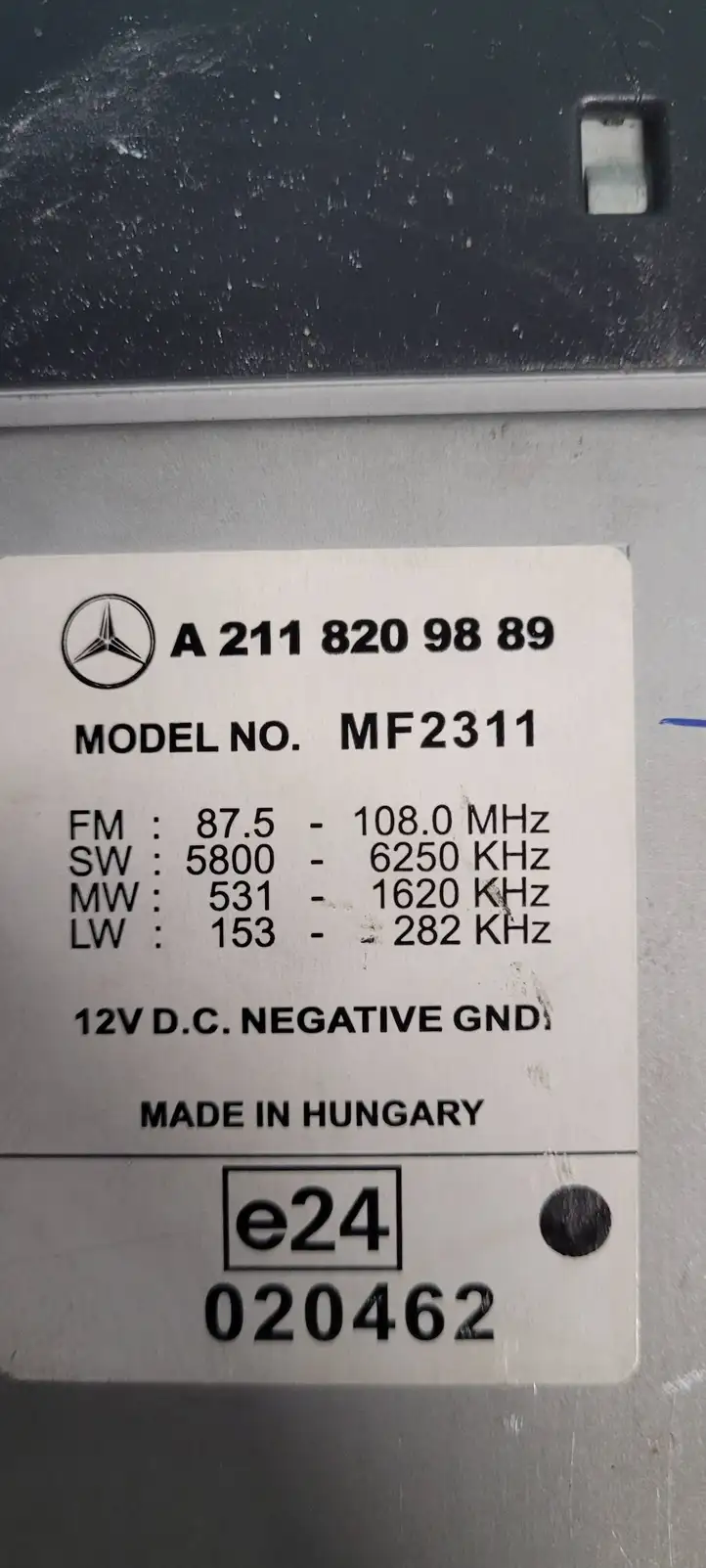 Mercedes-Benz E W211 (2002 - 2009) A2118209889 Магнитола / мультимедийная система — фото 6
