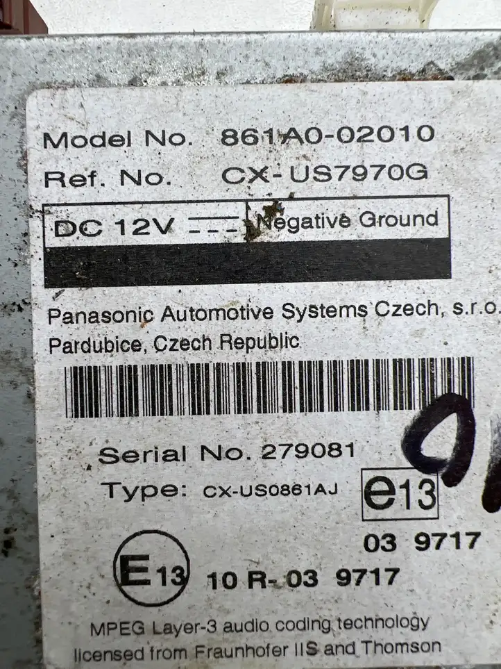 Toyota Auris 150 (2006 - 2012) 861A002010 Прочие блоки управления — фото 2