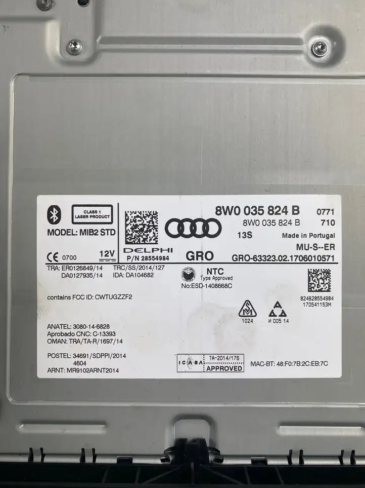 Audi A4 S4 B9 (2015 - 2019) 8W0035824B Магнитола / мультимедийная система — фото 6