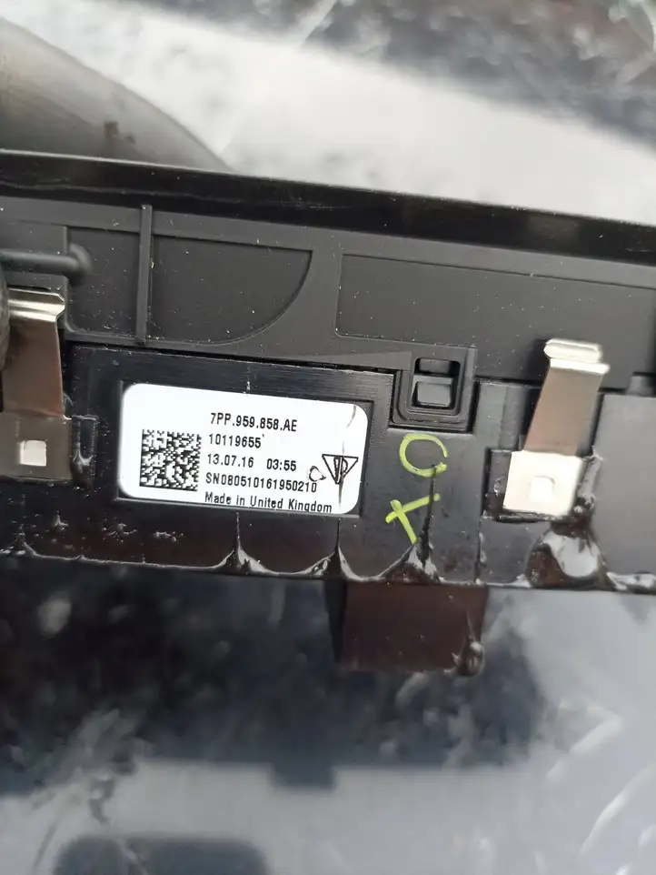Porsche Panamera (970) (2013 - 2016) 7pp959858 Кнопка стеклоподъемников — фото 6