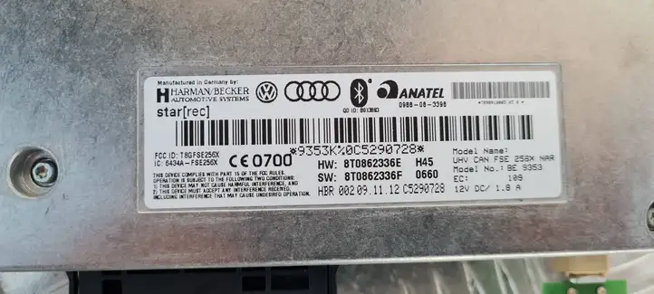Audi Q5 SQ5 (2012 - 2017) 8T0862336E Bluetooth модуль — фото 4