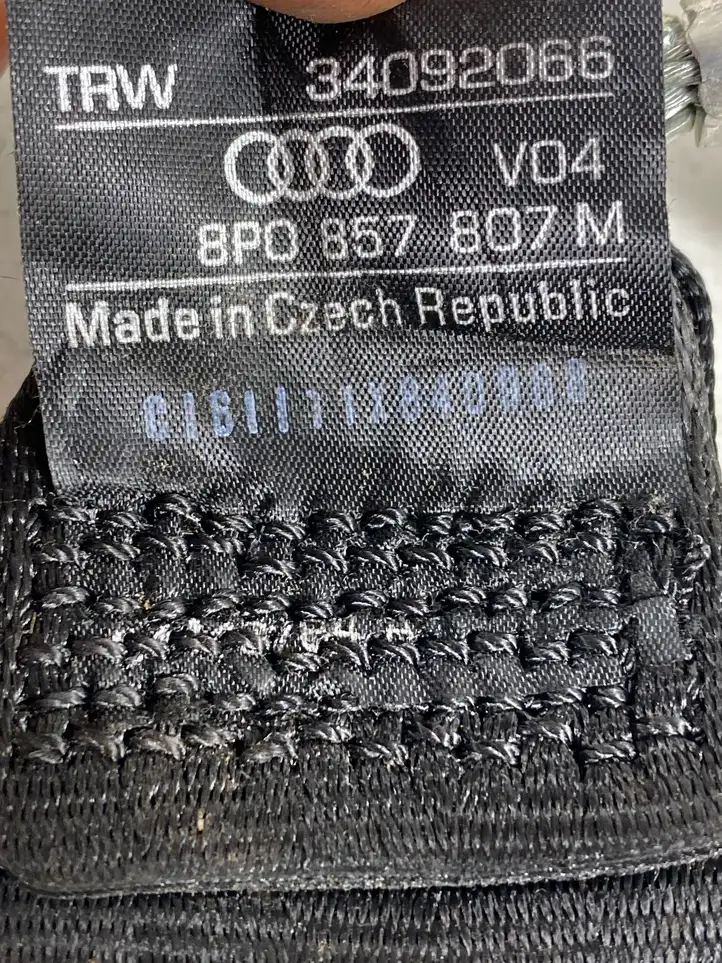 Audi A3/S3 8P (2008 - 2013) 8P0857740C Задний ремень безопасности — фото 5