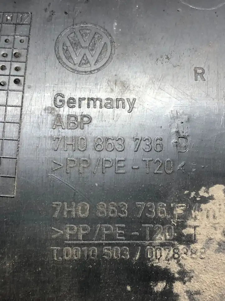 Volkswagen Transporter - Caravelle T5 (2003 - 2009) 7H0863736D Внутренняя отделка переднего порога — фото 3
