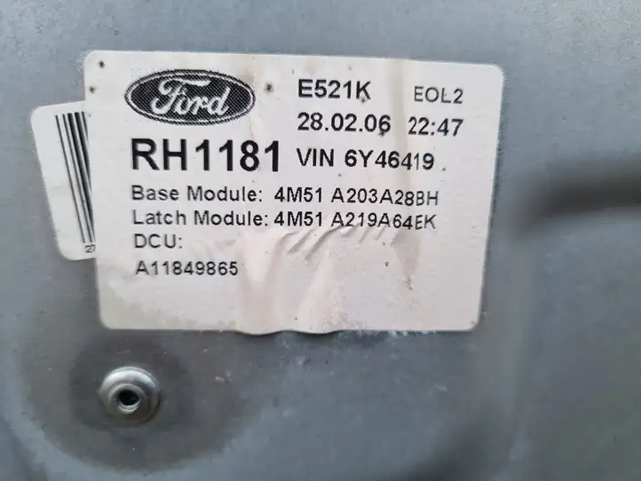 Ford Focus (2005 - 2008) 4M51A219A64EK Электростеклоподъемник передний (комплект) — фото 2