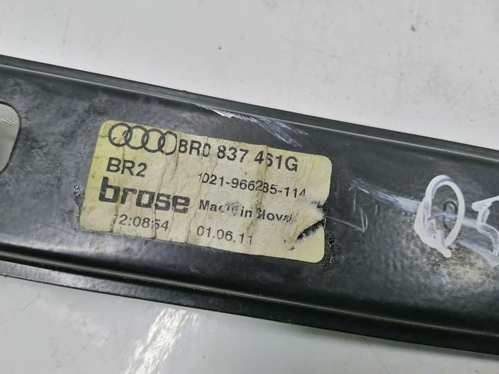 Audi Q5 (2008 - 2012)  8R0837461G Механизм для электрического подъема окон передней двери (без двигателя)