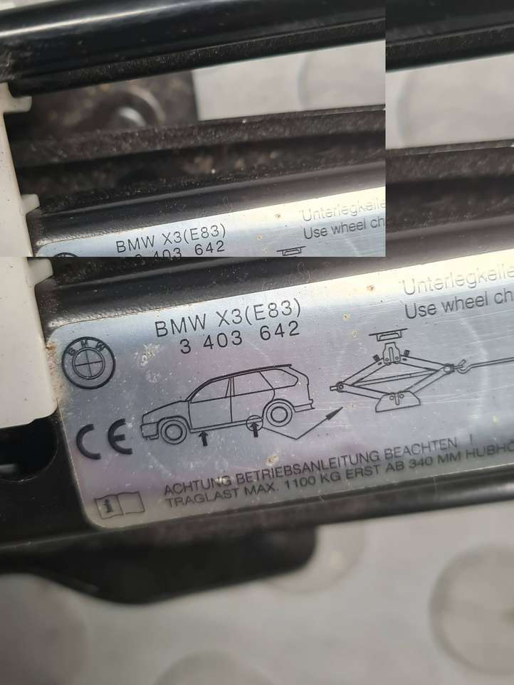 BMW X3 E83 (2003 - 2010)  3403642 Домкрат (данкрат)