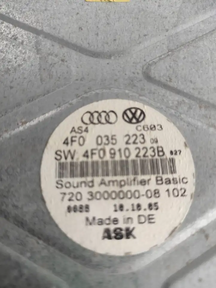 Audi A6 S6 C6 4F (2004 - 2008) 4F0910223B Усилитель звука — фото 2