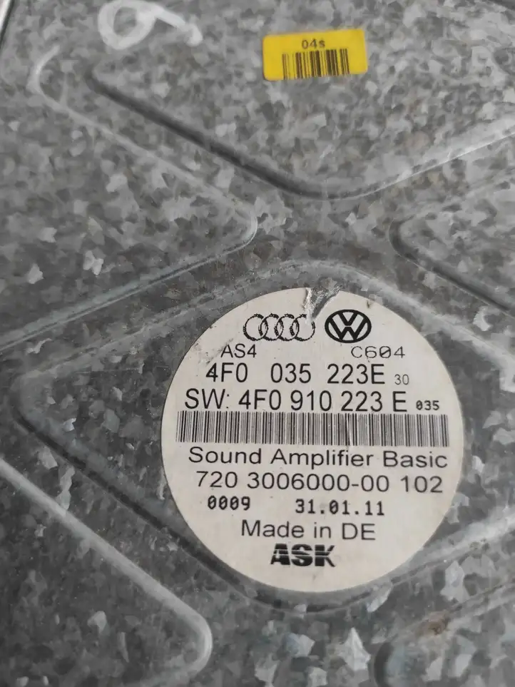Audi A6 S6 C6 4F (2004 - 2008) 4F0910223E Усилитель звука — фото 2