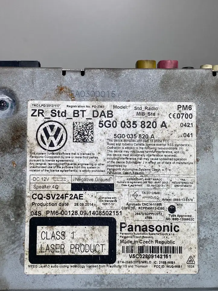 Volkswagen Golf VII (2013 - 2019) 5G0035820A Магнитола / мультимедийная система — фото 4