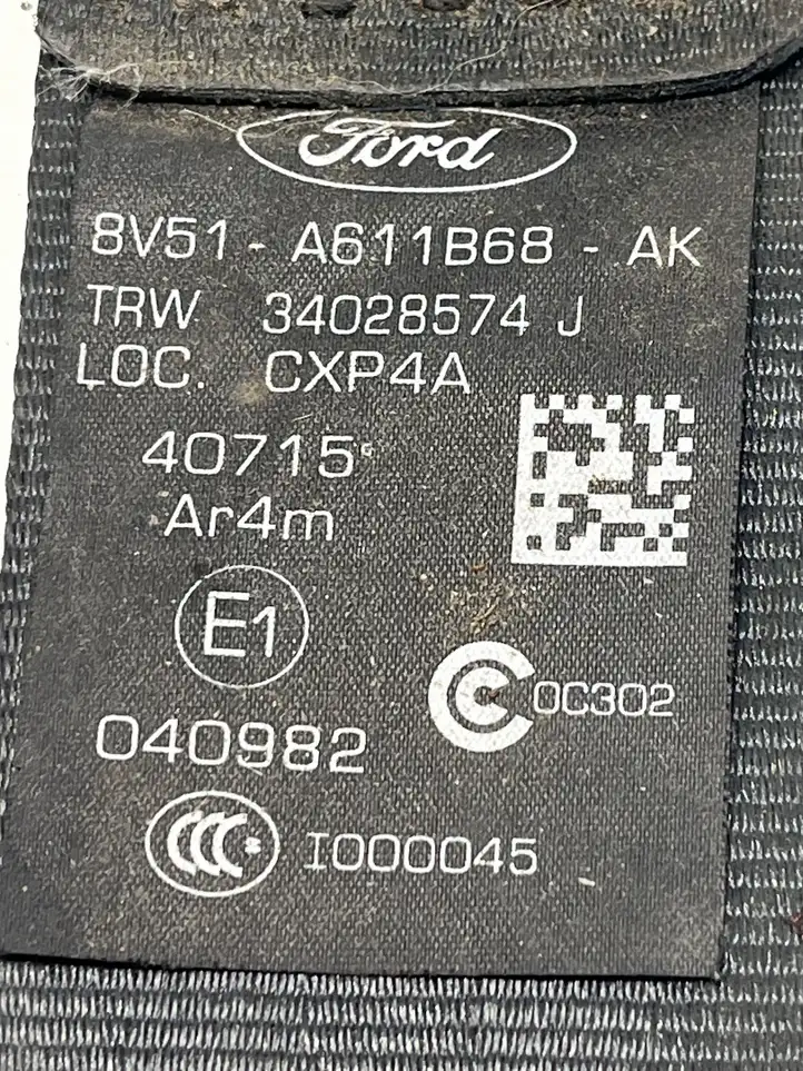 Ford Fiesta (2006 - 2008) A611B68 Задний ремень безопасности — фото 4