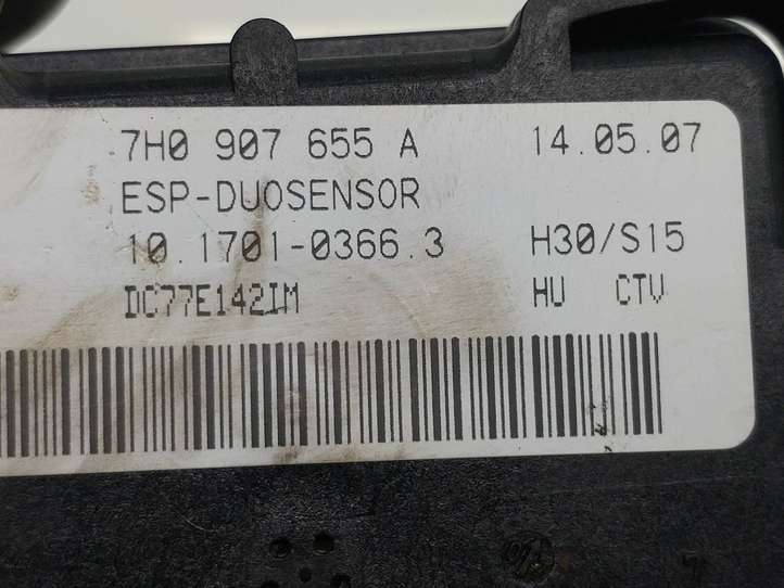 Volkswagen Touran I (2003 - 2010)  7H0907655A Датчик ESP (системы стабильности) (датчик курсовой устойчивости))