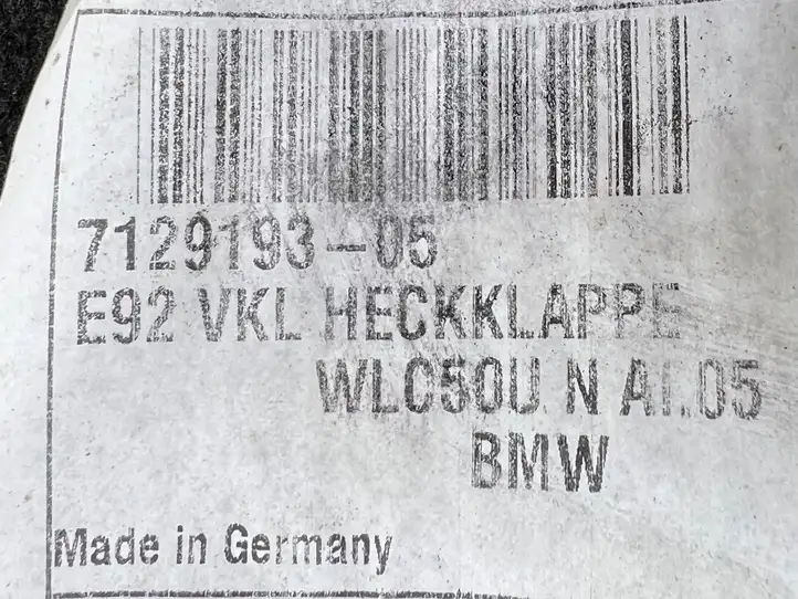 BMW 3 E92 E93 (2005 - 2014) 7129193 Обшивка багажника — фото 6