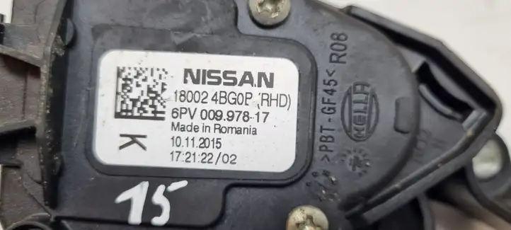 Nissan Qashqai (2013 - 2017) 180024BG0P Педаль акселератора — фото 3