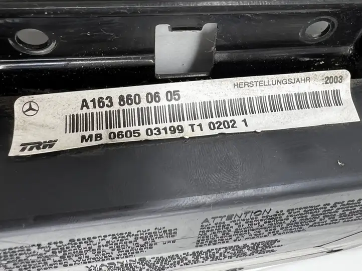 Mercedes-Benz ML W163 (1997 - 2005) A1638600605 Подушка безопасности задней двери — фото 12