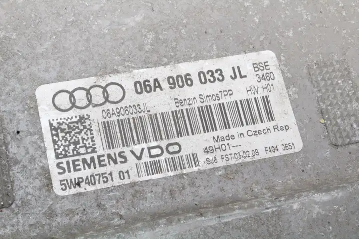 Audi A3/S3 8P (2008 - 2013) 06A906033JL Блок управления двигателем (ЭБУ) — фото 2
